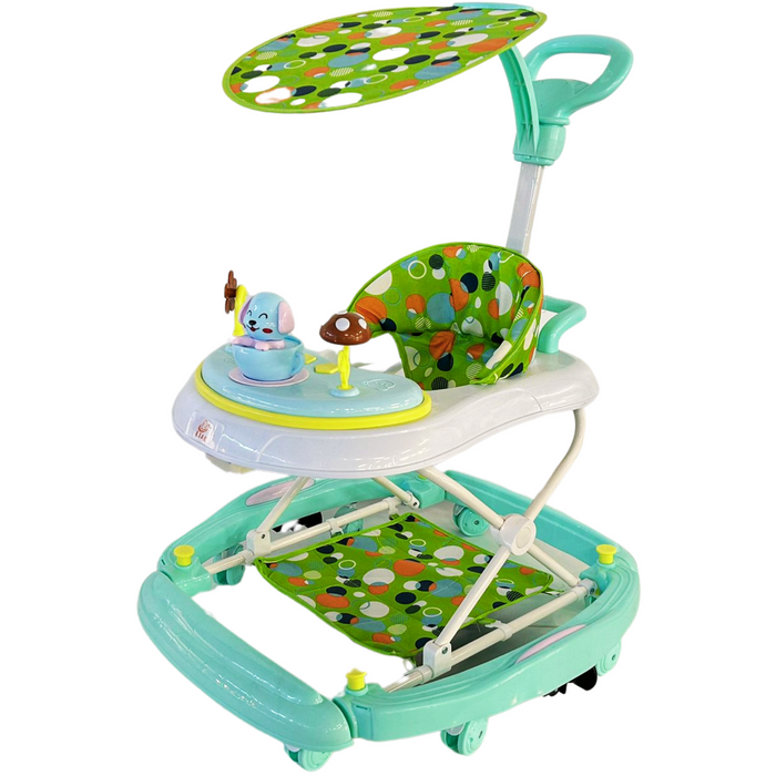 LIAL Premium Plastic Baby Walker - (W-619) - Green