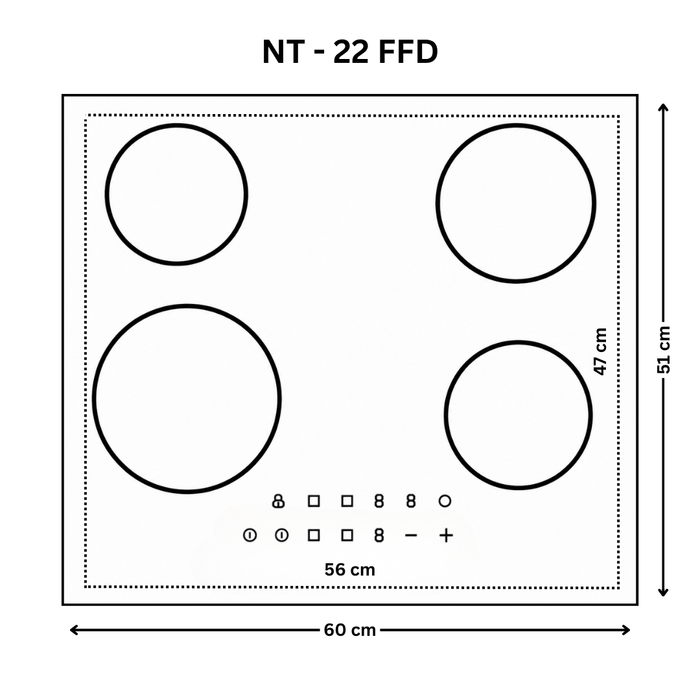 NEOTECH Built In Stove - (NT 22 FFD)