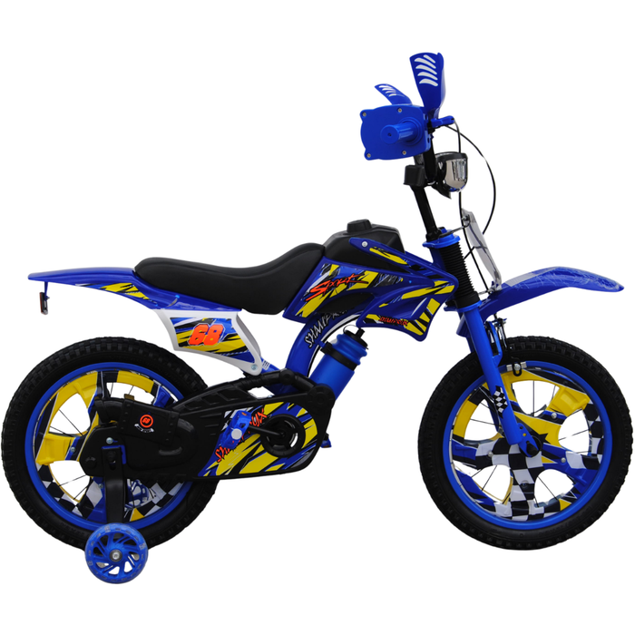 LIAL 12" Bike - (Motor Bike) BLUE