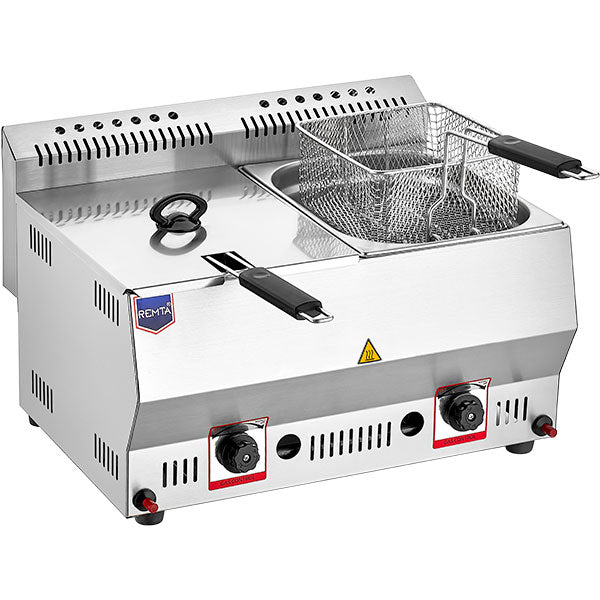 REMTA Professional Fryer 5 + 5 R95 LPG Gas LIAL
