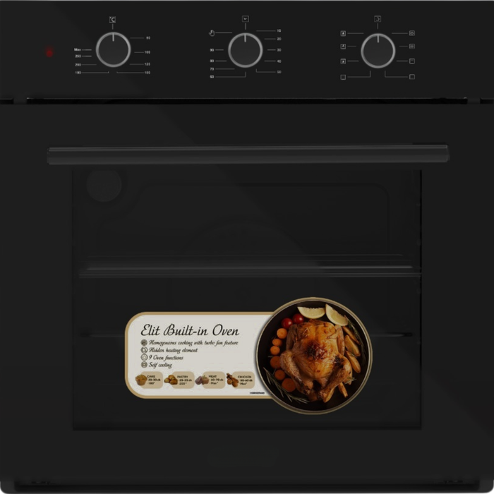 LUXELL Built-In Oven (B66 SF2 ELITE) Black